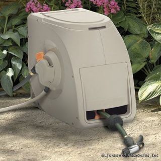  with half the effort this decorative swivel hose reel is a great