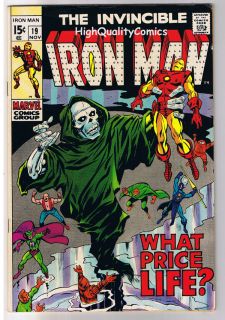 name of comic s title iron man 19 publisher marvel comics art by