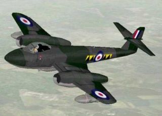 Gloster Meteor 8 Plan Ducted Fan 58 Wing Span