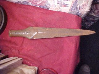 RARE Western American Plains Iron Lance Point from Museum
