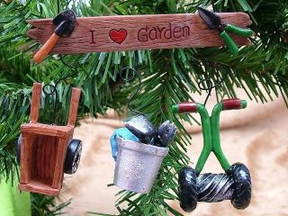 Garden Gardening Reel Mower Gloves Trowel Pot Ornament