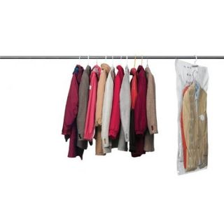 Set of 4 Vacuum Seal Hanging Garment Bags Space Saver Saving Storage