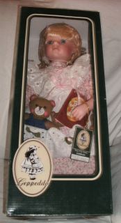 Geppeddo Doll Fairy Tale Series Goldilocks Porcelain New in The Box
