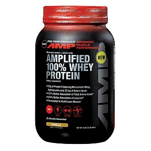 GNC Pro Performance® AMP Amplified 100% Whey Protein Vanilla   GNC