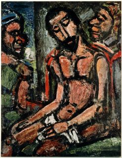  in Color Print Christ Mocked by Soldiers by Georges Rouault
