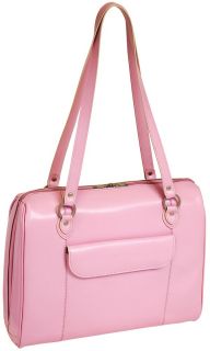McKlein Glenview Ladies Pink Leather Laptop Briefcase