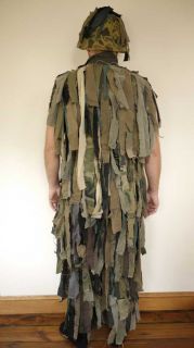 Ghillie Suit Handmade Paintball Hunting Jump Suit Big Mac 38R w Hat