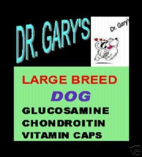 Dr Garys Dog Glucosamine Capsules Natural Pain Relief
