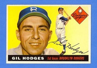 Gil Hodges 1955 Topps 187 NRMINT Incredible
