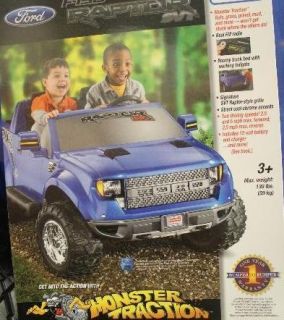  Power Wheels Ford F 150 Kid Toy Raptor 12V Battery Powered Ride On