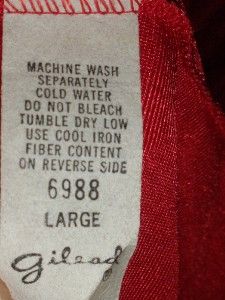 Vintage Gilead 6988 Long Red Nylon Gown Nightgown Lingerie Sexy Lace