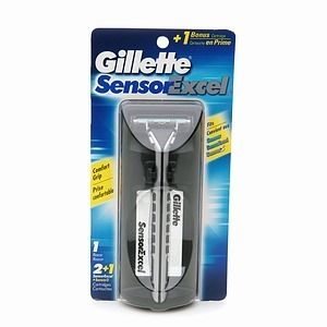 Gillette Sensor Excel Razor for Men 1 Ea