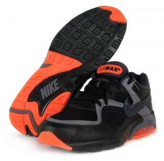 Nike Air Max Go Strong Sz 9 5 Mens Running Shoes Black Grey Orange