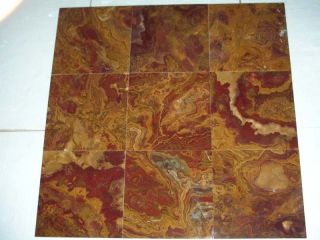 Multi Red Onyx Polished Designer 12x12 Tile Wall Floor Filed Tile
