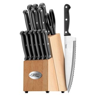 NEW Ginsu 04817 International Traditions 14 Piece Knife Set with Block