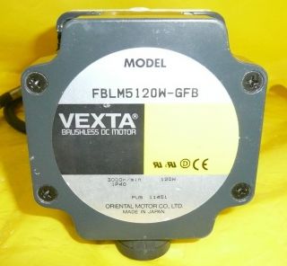 Vexta FBLM5120W GFB Motor GFB5G15 Gear Head Working