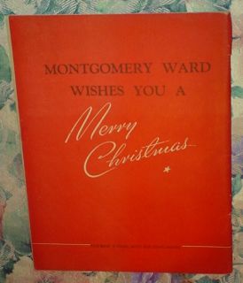 RUDOLPH THE RED NOSED REINDEER MONTGOMERY WARD 1939 COPYRIGHT