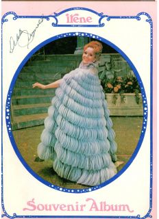 Debbie Reynolds Autographed Program Souvenir Album Irene 1973