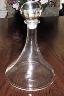 Clear Heavy Glass Decanter