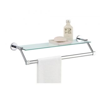 Glass Bath Rack Bathroom Towel Holder Shelf Tempered Glass Shelves NEW