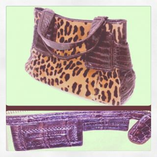 Nancy Gonzalez $3 000 Crocodile Leopard Pony Hair Bag
