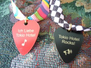 New Tokio Hotel Bill Tom Kaulitz Georg Listing Lyrics Guitar Pick
