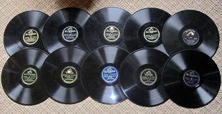 10 Glenn Miller 78s on Bluebird RCA