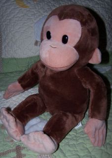  Kids Applause Plush Stuffed Curious George Brown Monkey Toy 16