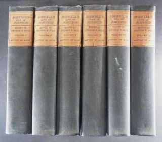 Complete 6 Volume Set of Boswells Life of Johnson Bigelow Brown C1900