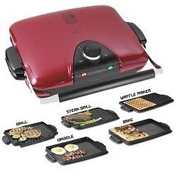 George Foreman G5 Next Grilleration Griddle with 5 Interchangeable