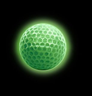 New 3 Glow in The Dark Golf Balls Genuine No Light Stick Required