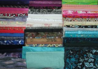 Huge Lot of Fabric 60 Pieces