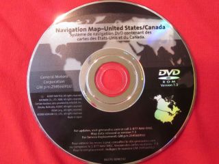 GM Navigation Map Disc DVD 225956691 U