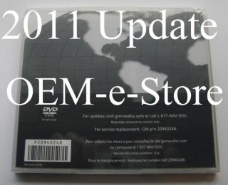 NEW 2011 Version 6 0c Update GM Navigation DVD Map North America U S