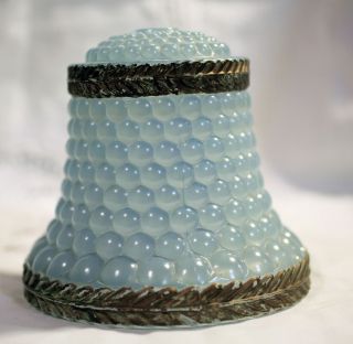 Blue Bubble Glass Lamp Shade