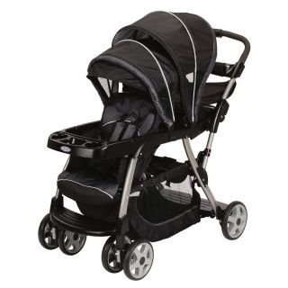 Graco Ready to Go Stand N Ride Duo Double Stroller METROPOLIS BLACK