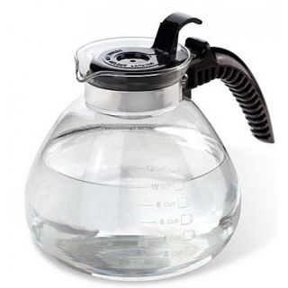 Home Collections Whistling 12 Cup, 1.5 Liter Capacity Glass Tea Kettle