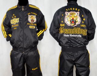 Mens Grambling State University Long Sleeve Warm Up Suit GSU Tigers G