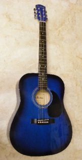 Glen Burton 41 Dreadnought Guitar Blue Nice Guitar