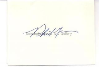 Phil Gramm Hand Signed Card Autographed U s S