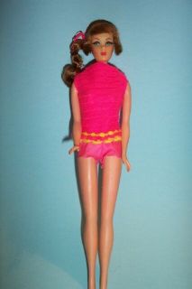 1968 Talking Barbie Brownette Nice