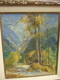 Frederick Becker Orig Oil Painting Mountain Landscape California