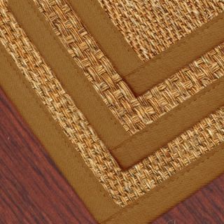 Natural Fiber Mountain Grass Rug Carpet with Sienna Cotton Binding