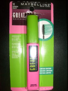 Maybelline Great Lash Mascara Green Envy #12 LIMITED EDITION FREE