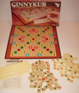 Ginnykub Crisscross Rummy Tile Game 1983 Pressman