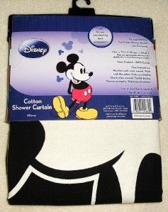  Bathroom Decor MICKEY MOUSE FABRIC SHOWER CURTAIN by Disney GREAT GIFT
