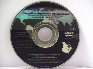 Navigation Disc DVD 2007 2008 2009 GMC Acadia 2010 Release 20883771