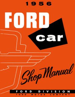 1956 Ford Fairlane Thunderbird Victoria Shop Service Repair Manual