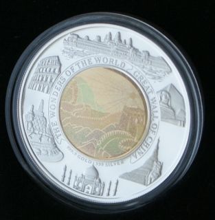 Great Wall of China The Wonders of World–Bimetal Hologram Coin