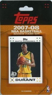 2007 08 Topps NBA Factory SEALED 14 Card Rookie Set – Kevin Durant